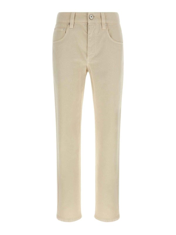 BRUNELLO CUCINELLI: Straight Leg Jeans - Straight Leg Jeans - Weiß
