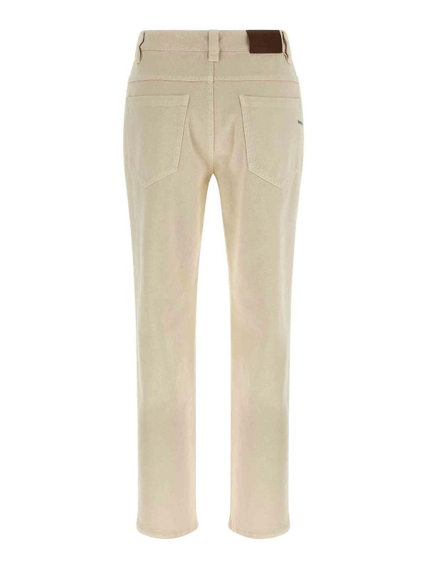 BRUNELLO CUCINELLI: Straight Leg Jeans online - Straight Leg Jeans - Weiß