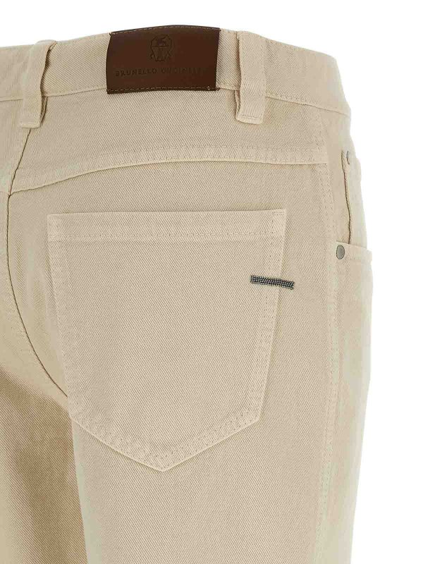 Straight Leg Jeans - Weiß shop online: BRUNELLO CUCINELLI