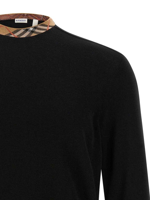 The Best Shops BURBERRY: crew necks - Check Sweater