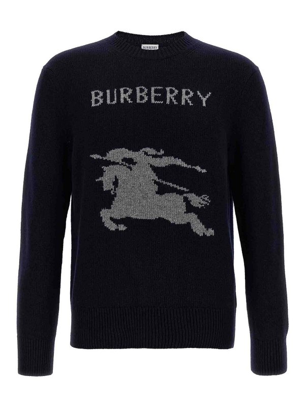 BURBERRY: crew necks - Sweater inlaid logo