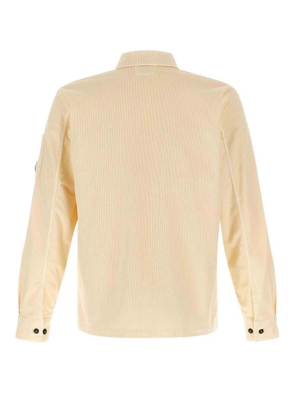 C.P. COMPANY: blouses online - Ribbed Velvet Overshirt