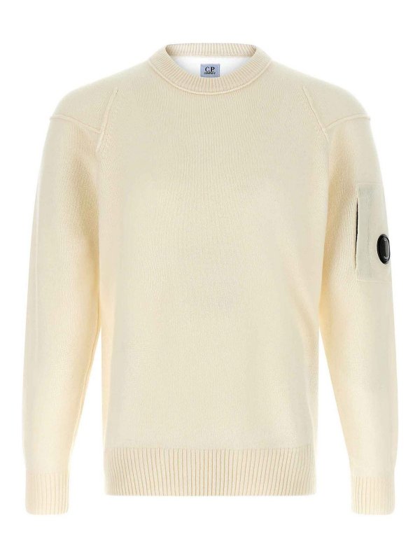 C.P. COMPANY: crew necks - Lens Sweater