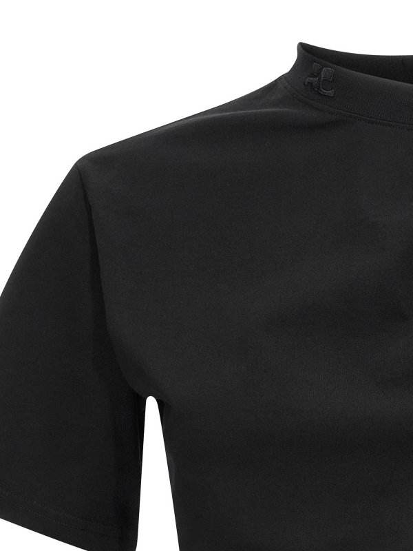 The Best Shops Courreges: t-shirts - Twist Asymmetrical T-Shirt