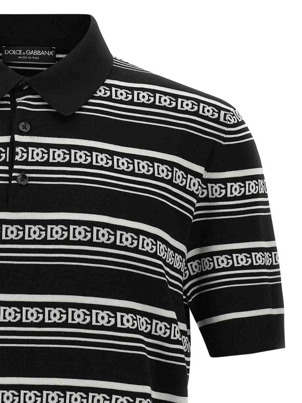 The Best Shops DOLCE & GABBANA: Poloshirts - Poloshirt - Weiß