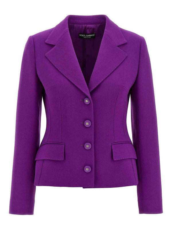 DOLCE & GABBANA: Vestes de costume - Blazer - Violet