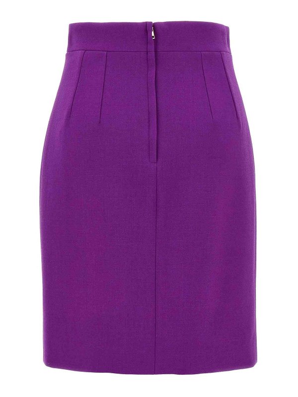DOLCE & GABBANA: Knee length skirts & Midi online - Metallic Logo Skirt