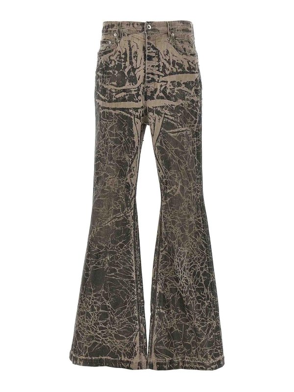 DRKSHDW: ブーツカットジーンズ - ブーツカットジーンズ - グレー