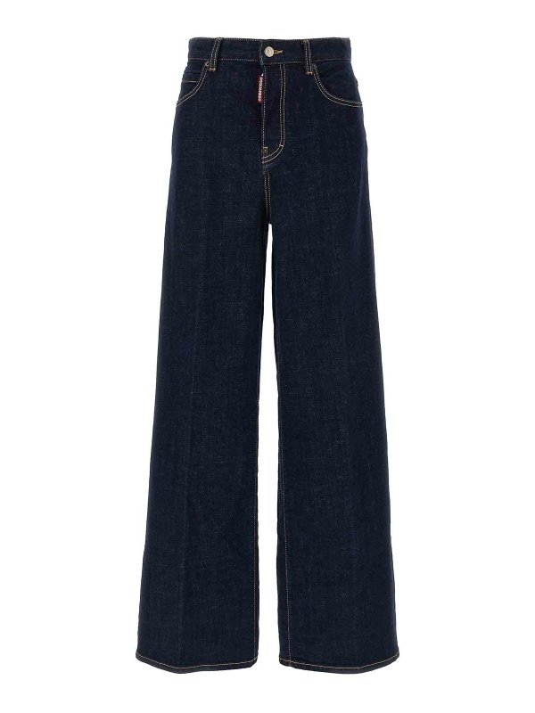 DSQUARED2: ブーツカットジーンズ - ブーツカットジーンズ - ブルー