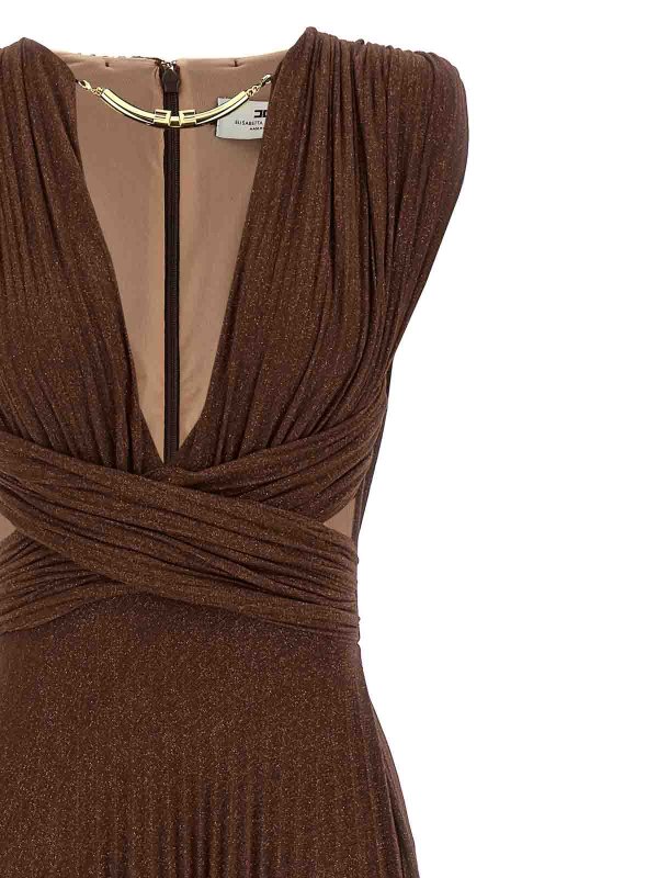 The Best Shops ELISABETTA FRANCHI: Robe longueur genou - Robe Au Genou - Marron