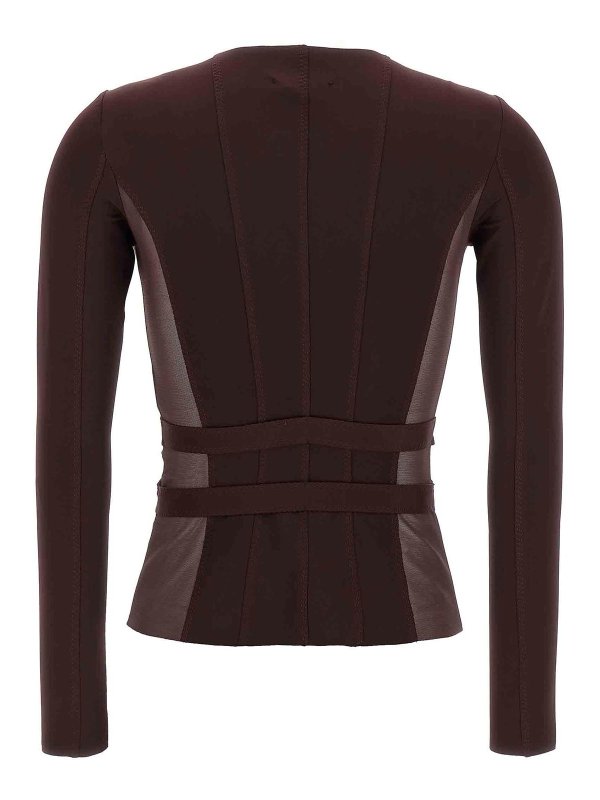 ELISABETTA FRANCHI: Vestes de costume online - Blazer - Rouge Brun