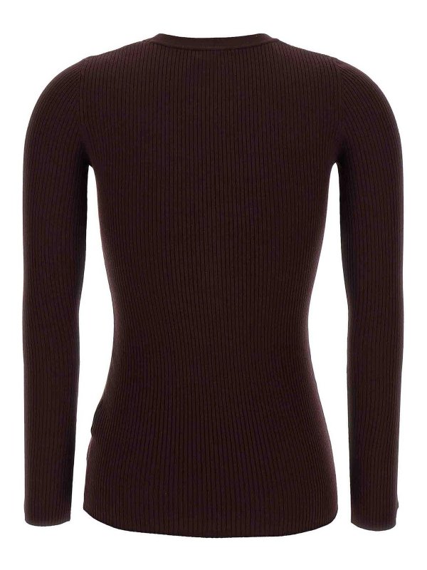 ELISABETTA FRANCHI: Cardigans online - Cardigan - Rouge Brun