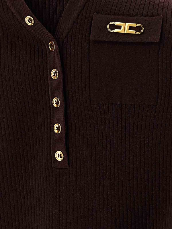 Cardigan - Rouge Brun shop online: ELISABETTA FRANCHI