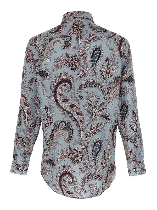 ETRO: shirts online - Floral Paisley Cotton Shirt