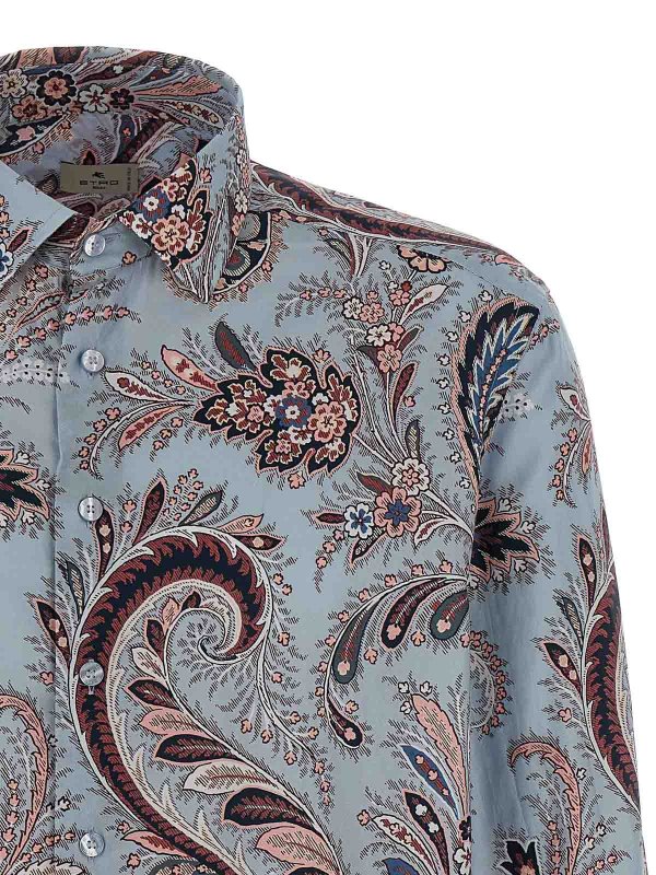 The Best Shops ETRO: shirts - Floral Paisley Cotton Shirt