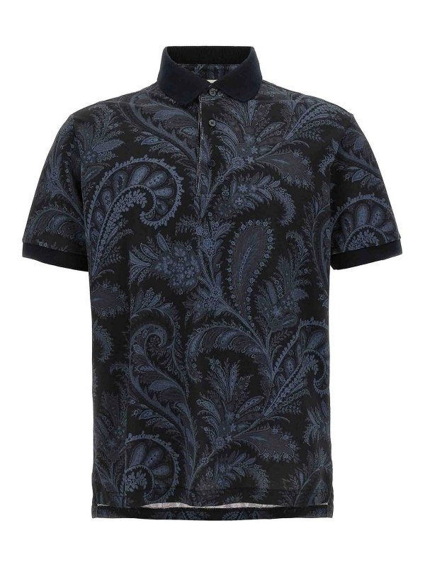 ETRO: polo shirts - Polo Paisley Flowers