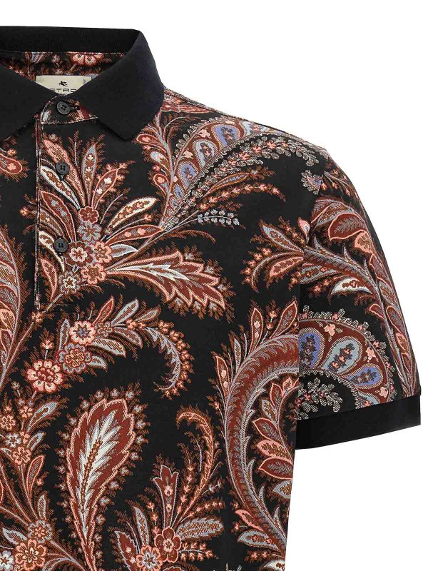 The Best Shops ETRO: polo shirts - Polo Paisley Flowers