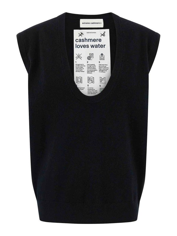 EXTREME CASHMERE: トップス＆タンクトップ - トップ/タンクトップ - 黒