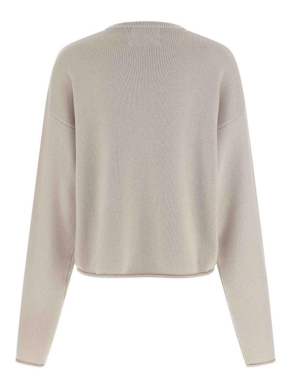 EXTREME CASHMERE: Strickpullover mit Rundhalsausschnitt online - Rundhalspullover - Weiß