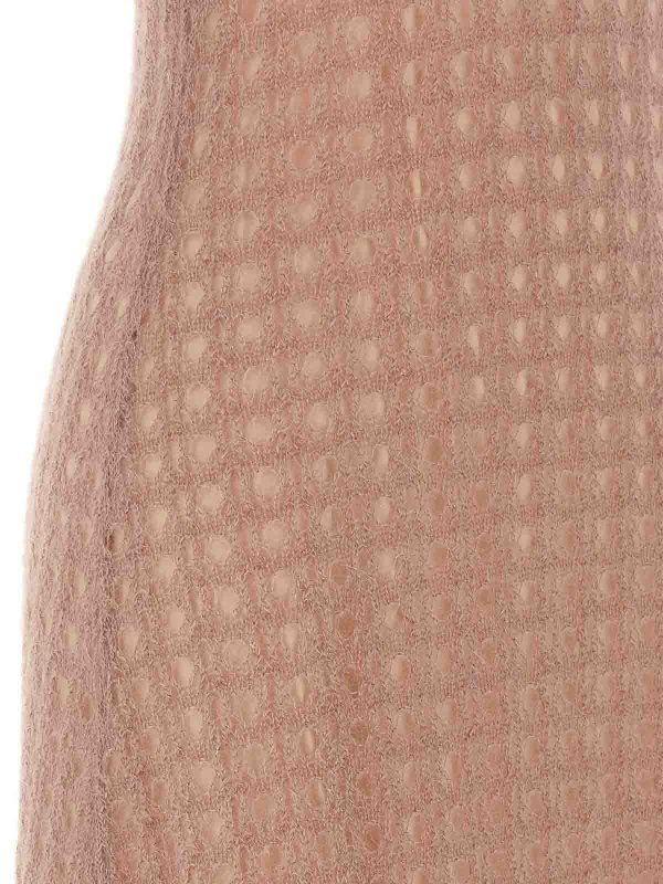 Knielanges Kleid - Nude shop online: FABIANA FILIPPI