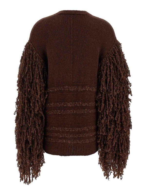 FABIANA FILIPPI: cardigan online - Cardigan con frange di Boucl