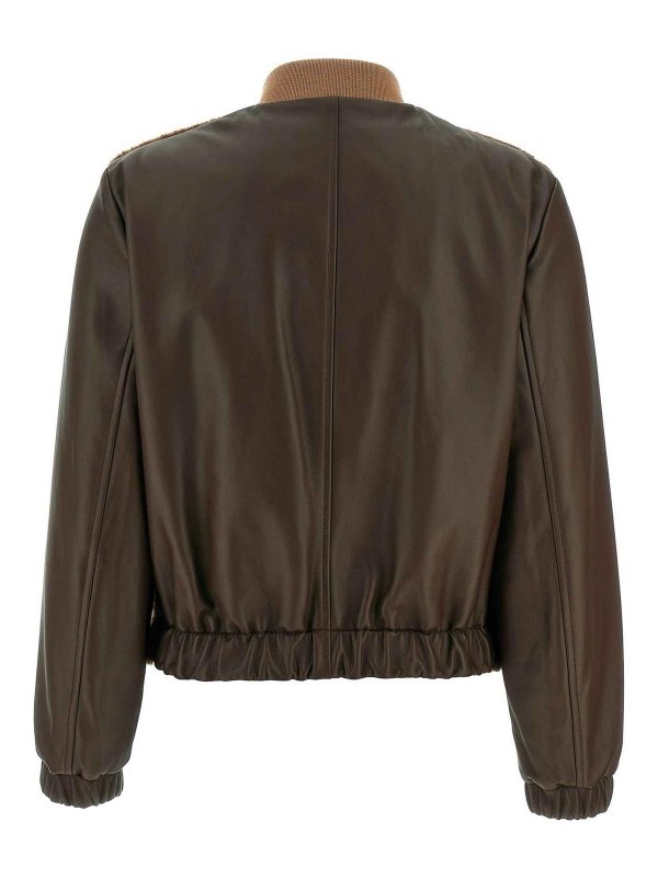 FABIANA FILIPPI: bombers online - Fur Waistcoat Bomber Jacket