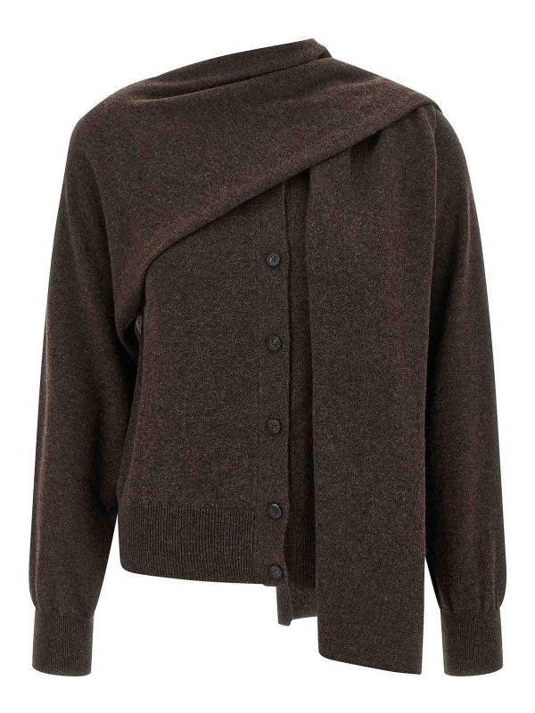 FERRAGAMO: cardigans - Scarf Cardigan