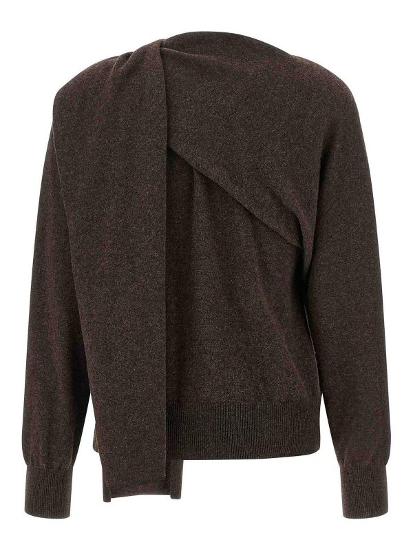 FERRAGAMO: cardigans online - Scarf Cardigan