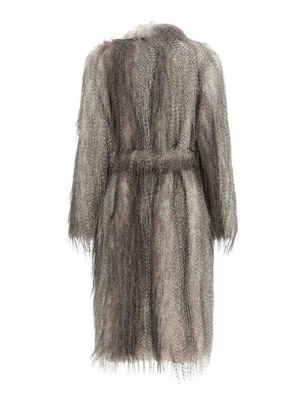 GIUSEPPE DI MORABITO: Fourrure online - Manteau En Fourrure - Gris