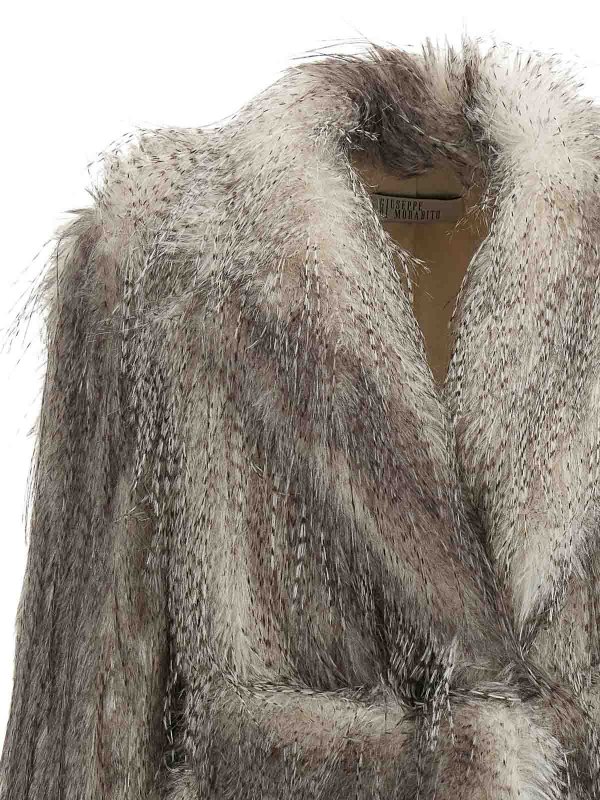 The Best Shops GIUSEPPE DI MORABITO: Fourrure - Manteau En Fourrure - Gris