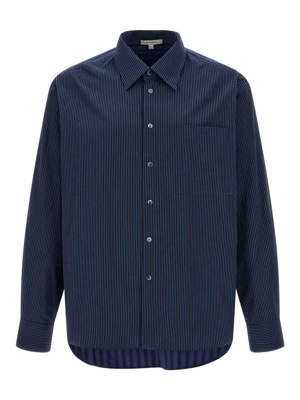J.W. ANDERSON: shirts - Patchword Striped Shirt