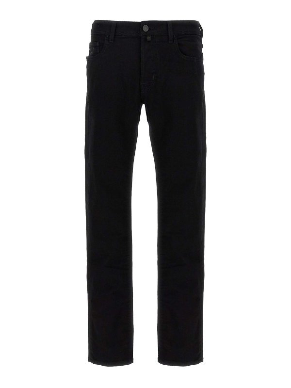 JACOB COHEN: ブーツカットジーンズ - ブーツカットジーンズ - 黒