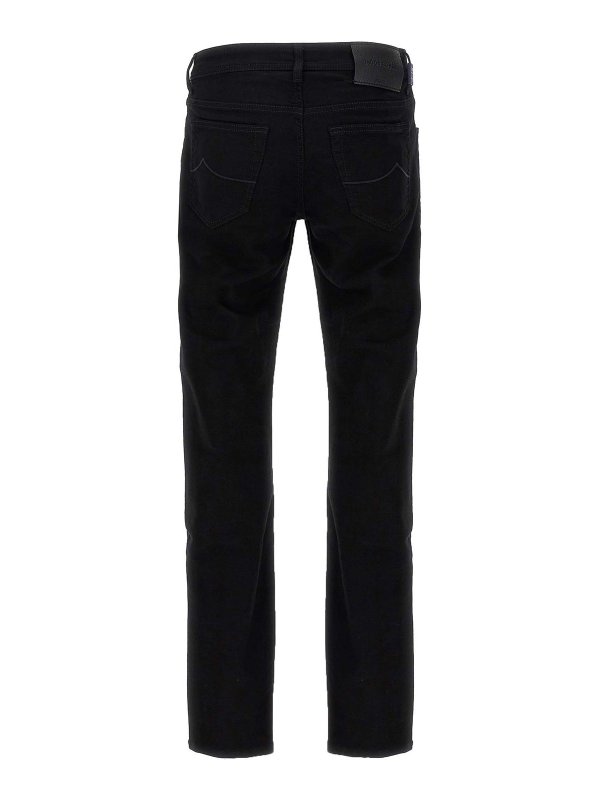 JACOB COHEN: ブーツカットジーンズ online - ブーツカットジーンズ - 黒