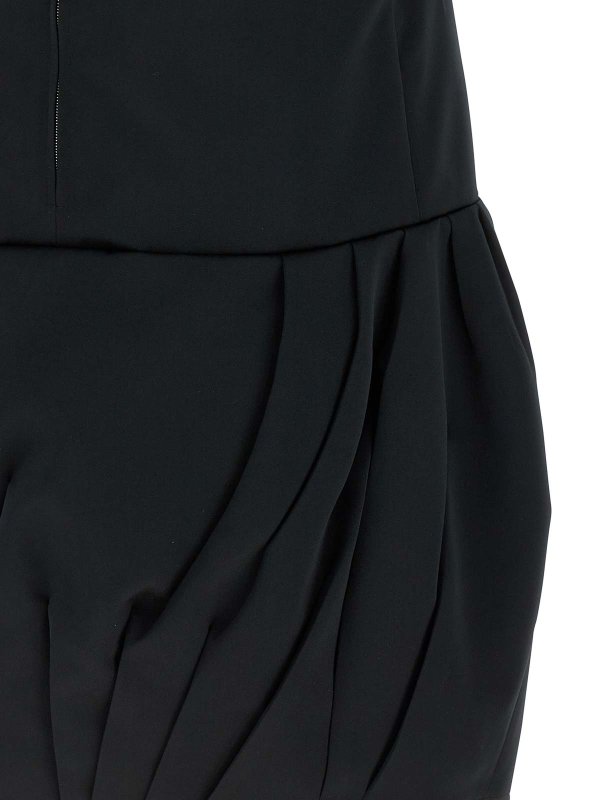 膝丈ドレス - 黒 shop online: JIL SANDER