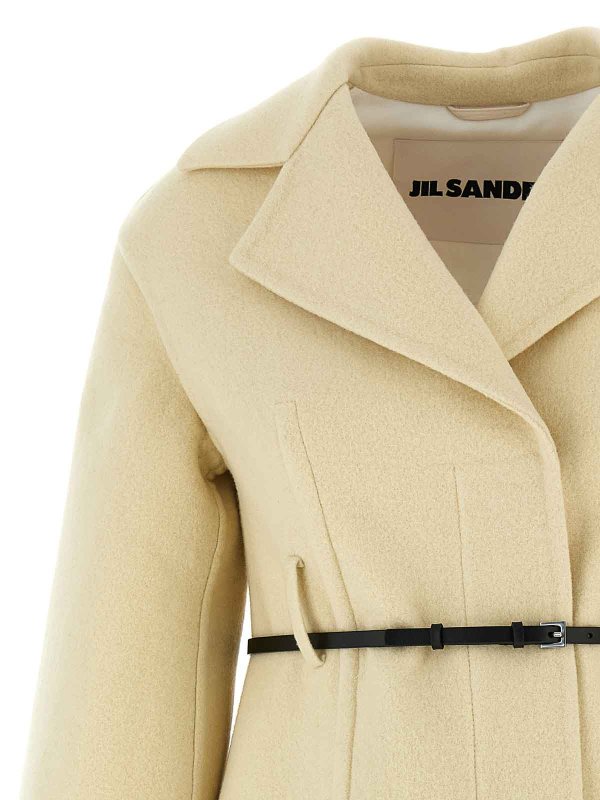 The Best Shops JIL SANDER: Kurze Mäntel - Kurzer Mantel - Weiß