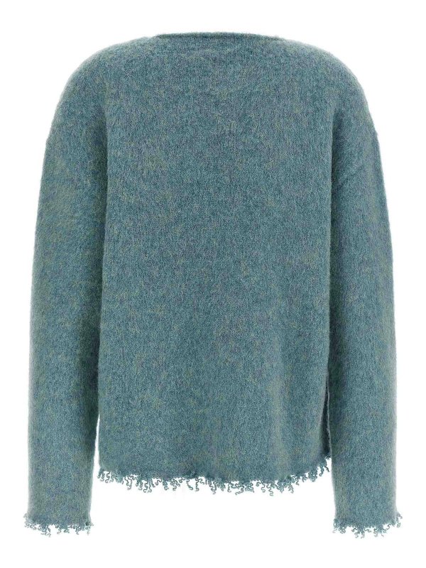 JIL SANDER: cardigans online - Fringed Sweater