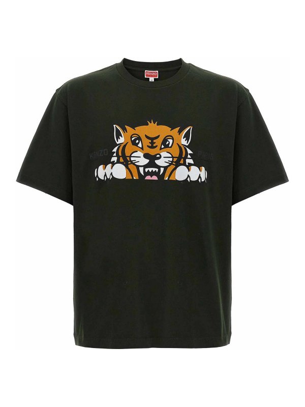 KENZO: T-shirts - T-Shirt - Grün