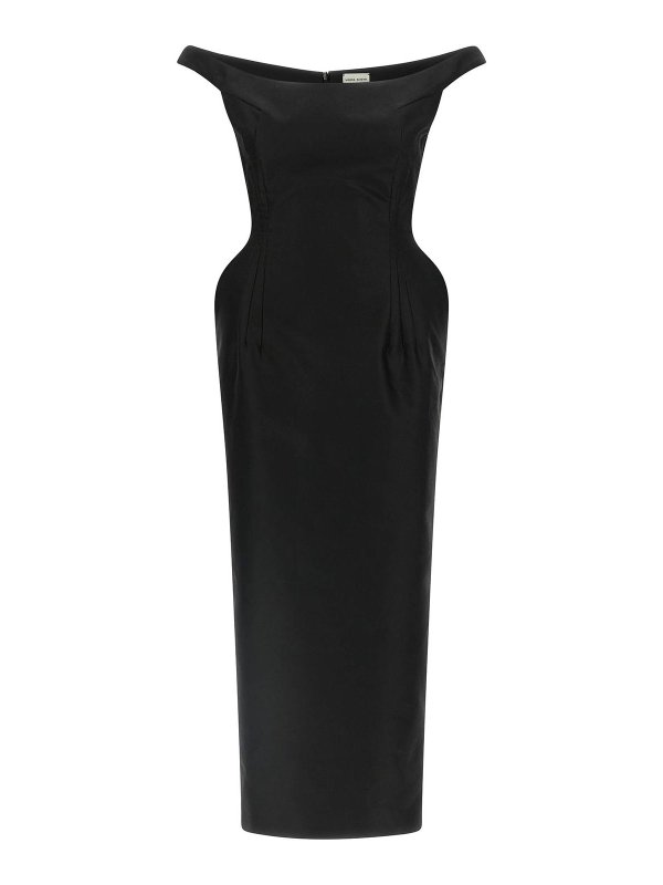 MAGDA BUTRYM: Vestidos media pierna - Vestido Midi - Negro
