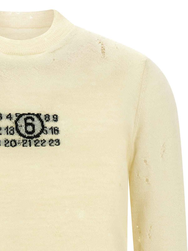 The Best Shops MM6 MAISON MARGIELA: クルーネック - クルーネック - ベージュ