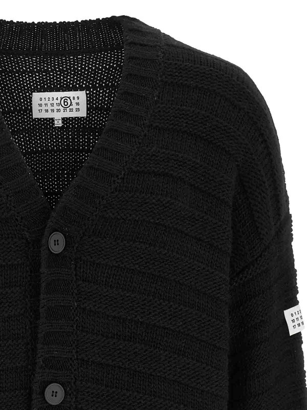The Best Shops MM6 MAISON MARGIELA: カーディガン - カーディガン - 黒
