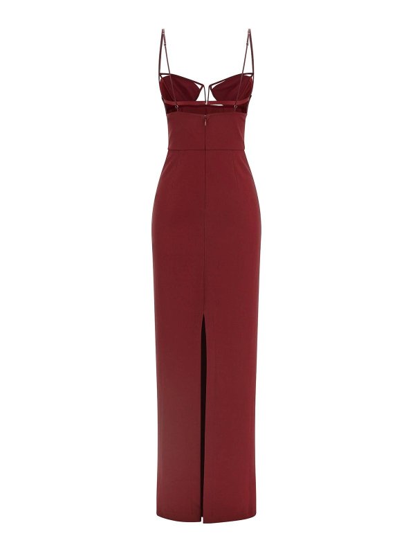 NENSI DOJAKA: maxi dresses online - V-Wire Bra Maxi Dress