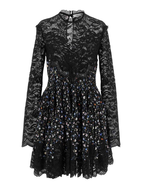 RABANNE: knee length dresses - Floral Lace Dress