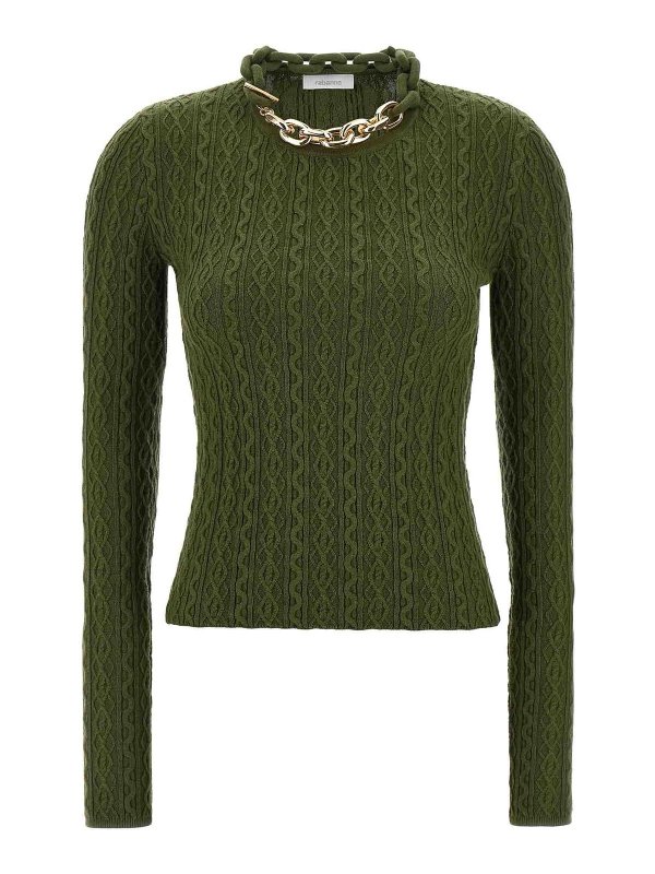 RABANNE: crew necks - Necklace Sweater