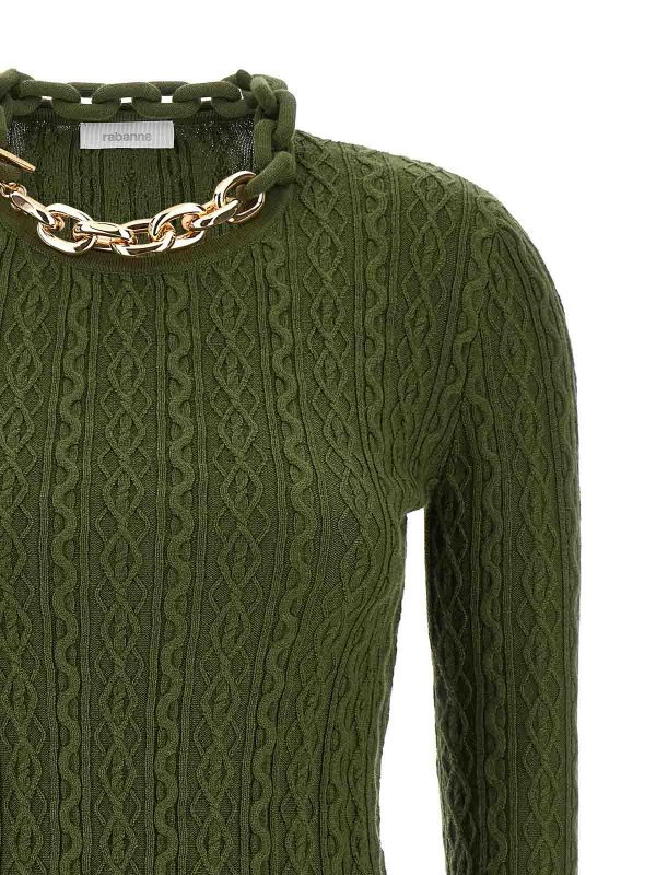 The Best Shops RABANNE: crew necks - Necklace Sweater