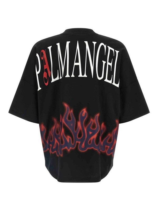 Palm Angels: t-shirts online - Flames T-Shirt