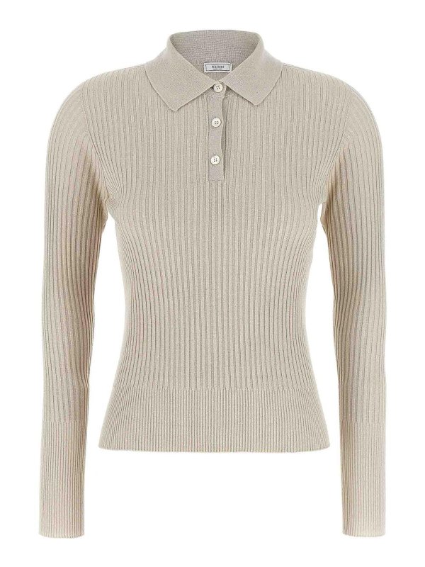 PESERICO: ポロシャツ - ポロシャツ - ベージュ