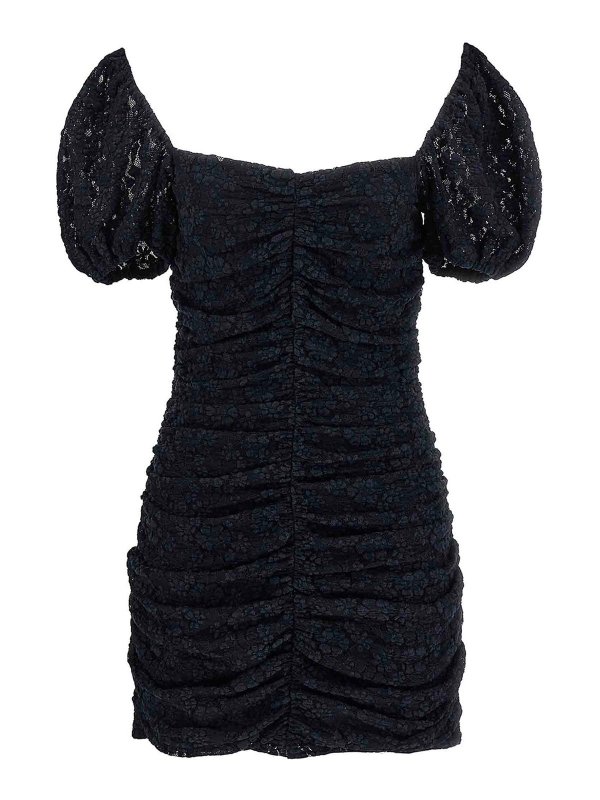 ROTATE Birger Christensen: Knielange Kleider - Knielanges Kleid - Blau