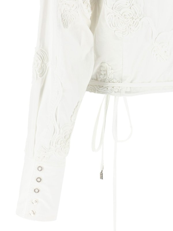 Shirt di cotone avvolgente shop online: ROTATE Birger Christensen