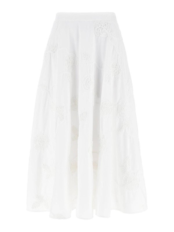 ROTATE Birger Christensen: Long skirts - Flower Maxi Skirt