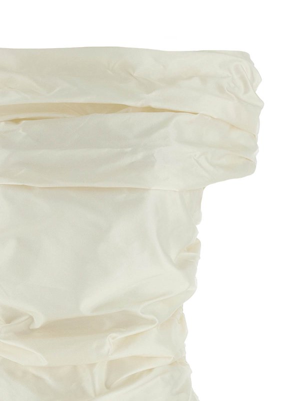 The Best Shops ROTATE Birger Christensen: Knielange Kleider - Knielanges Kleid - Weiß